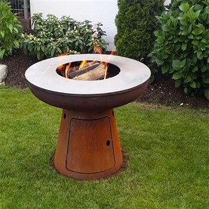 Black Color Corten Steel Barbecue Grills